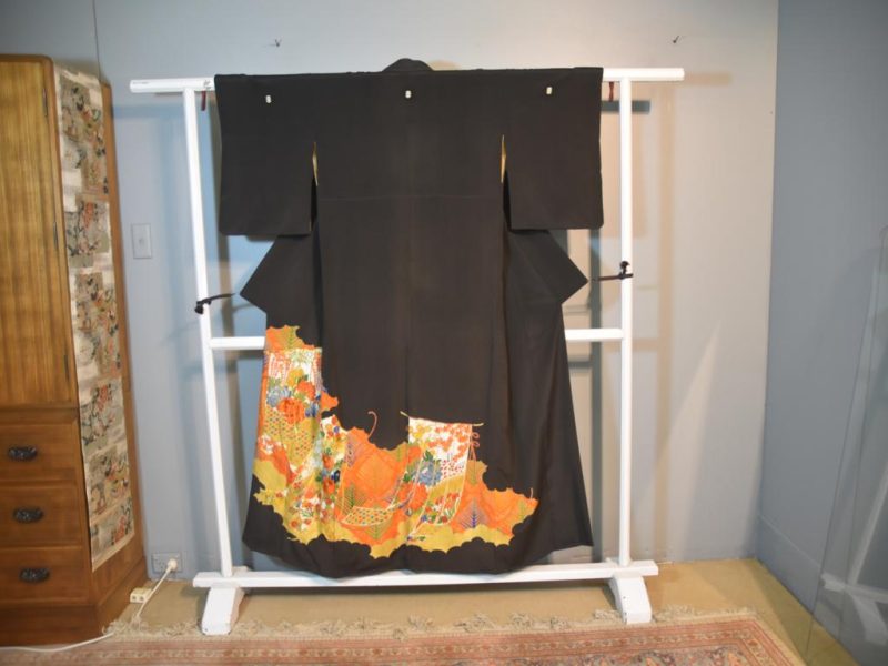 Japanese Vintage Silk Tomosode Kimono