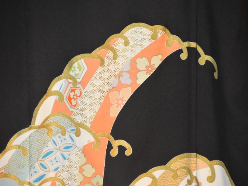 Japanese Vintage Silk Tomosode Kimono - Image 13