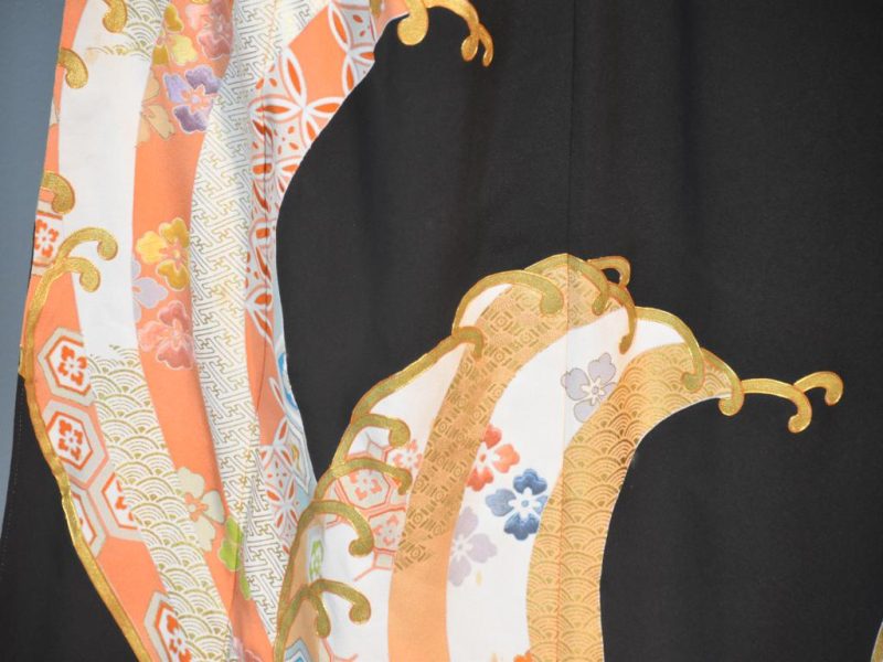 Japanese Vintage Silk Tomosode Kimono - Image 10