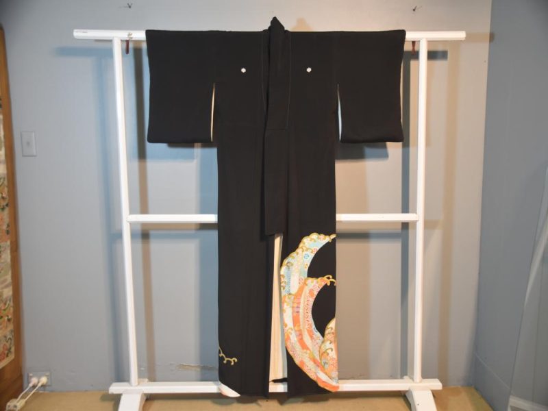 Japanese Vintage Silk Tomosode Kimono - Image 7