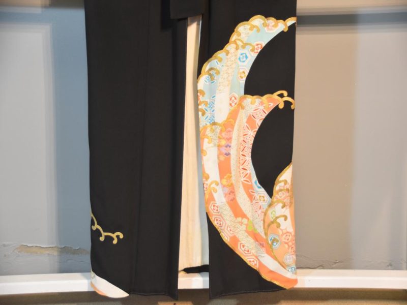 Japanese Vintage Silk Tomosode Kimono - Image 6