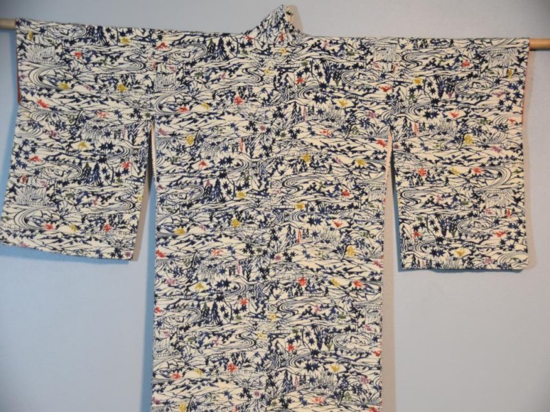 Japanese Vintage Silk Kimono - Image 9