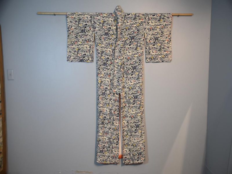 Japanese Vintage Silk Kimono - Image 6