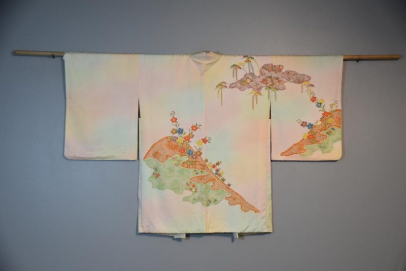 Japanese Vintage Silk Jacquard Haori Jacket