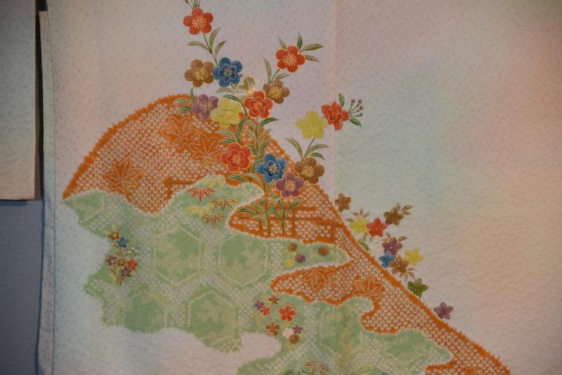 Japanese Vintage Silk Jacquard Haori Jacket - Image 2