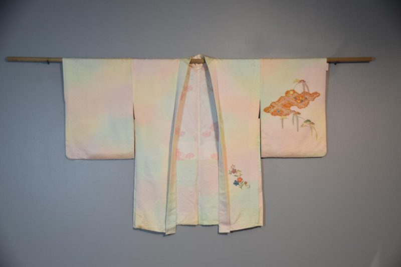 Japanese Vintage Silk Jacquard Haori Jacket - Image 7
