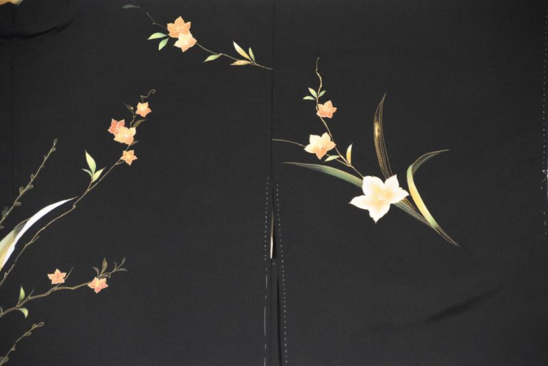 Japanese Vintage Silk Jacquard Haori Jacket - Image 6