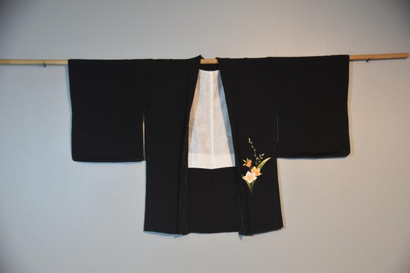 Japanese Vintage Silk Jacquard Haori Jacket - Image 5