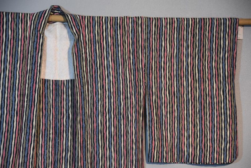 Japanese Vintage Silk Jacquard Haori Jacket - Image 4