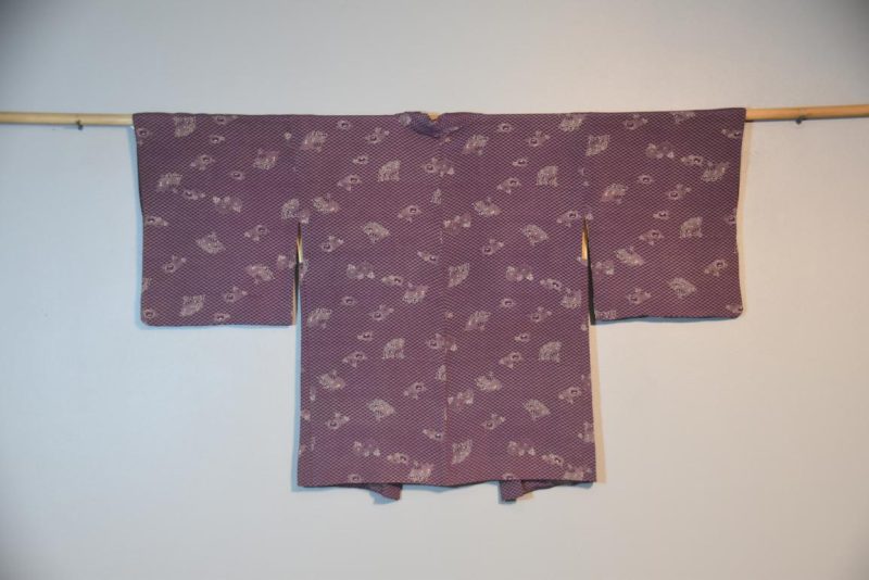 Japanese Vintage Silk Jacquard Haori Jacket