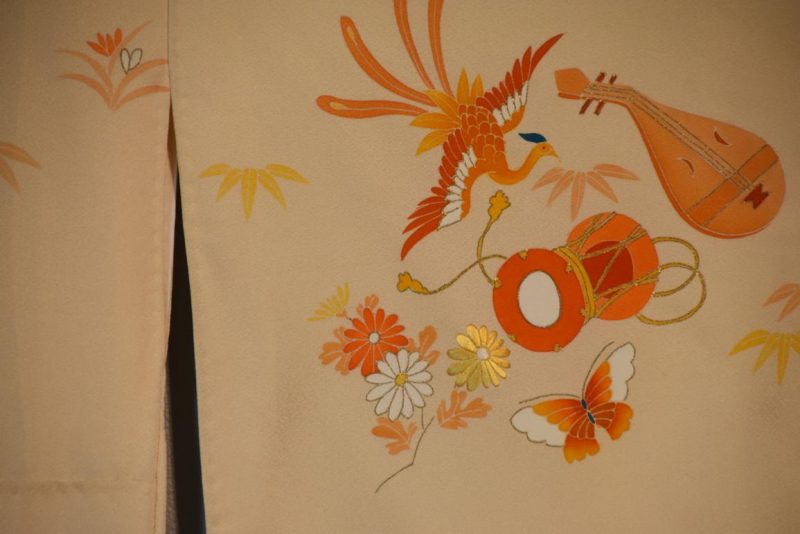 Japanese Vintage Silk Kimono - Image 5