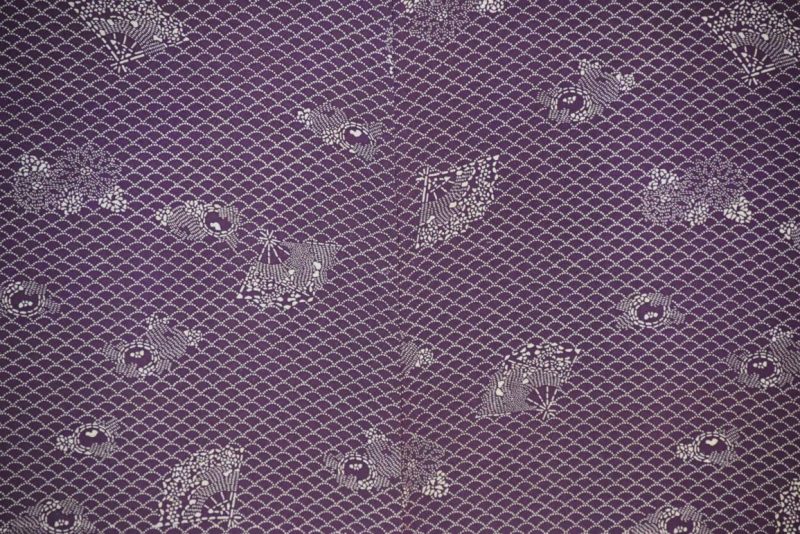 Japanese Vintage Silk Jacquard Haori Jacket - Image 2