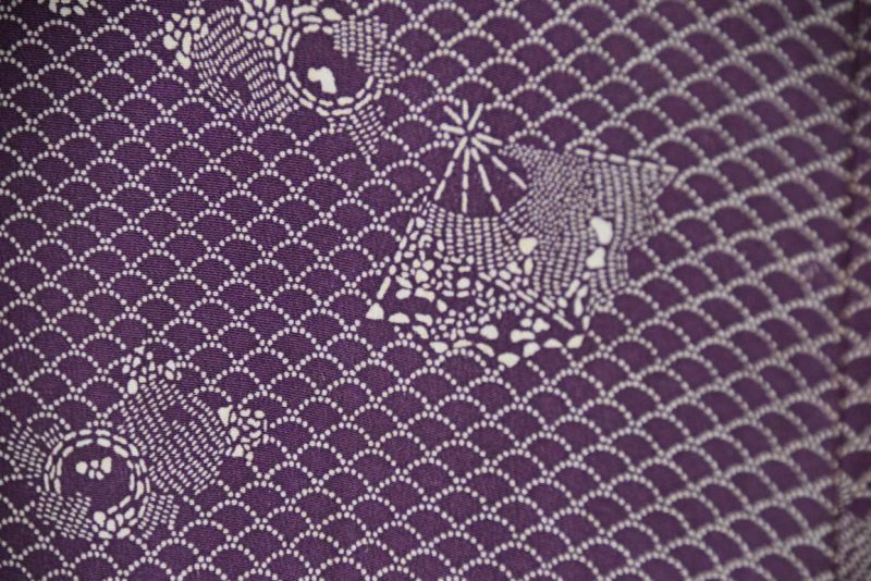 Japanese Vintage Silk Jacquard Haori Jacket - Image 4