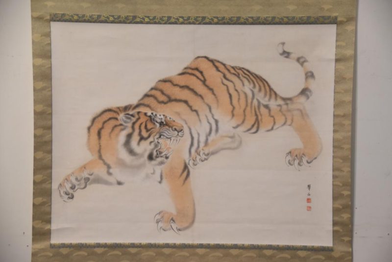 Massive Tiger Hanging Scroll Width:1760 mm's - Image 2