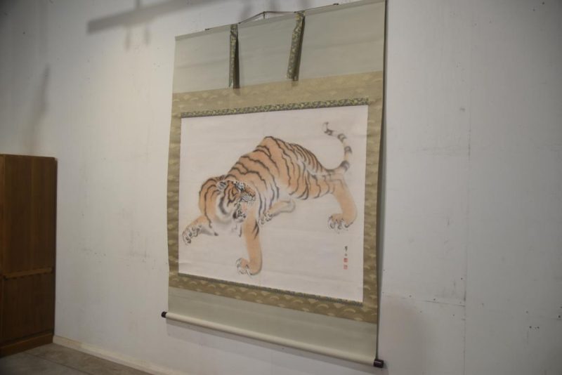 Massive Tiger Hanging Scroll Width:1760 mm's - Image 6