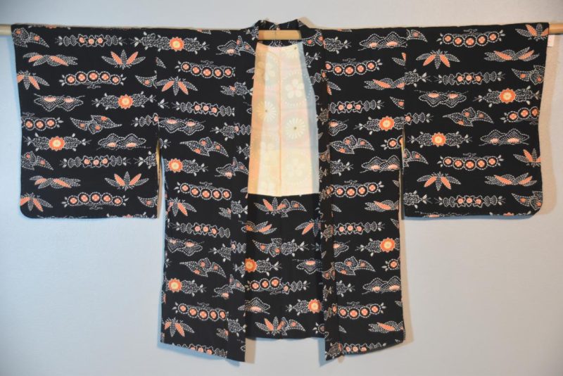 Japanese Vintage Silk Haori Jacket - Image 2