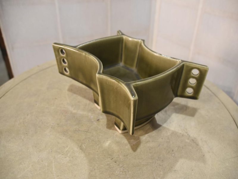 Japanese Ceramic Ikebana Vase - Image 4
