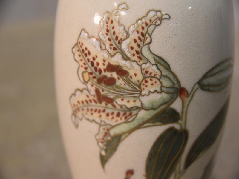 Japanese Ceramic Tiger Lily Vase diameter:90mm - Image 6