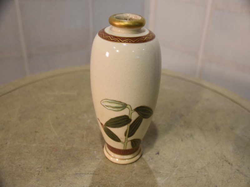 Japanese Ceramic Tiger Lily Vase diameter:90mm - Image 3
