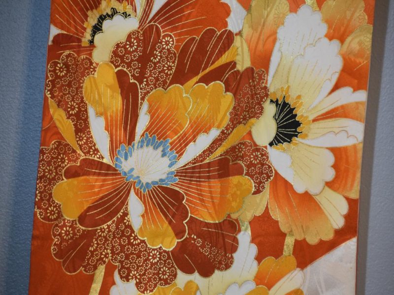Japanese Silk Furisode Kimono - Image 2