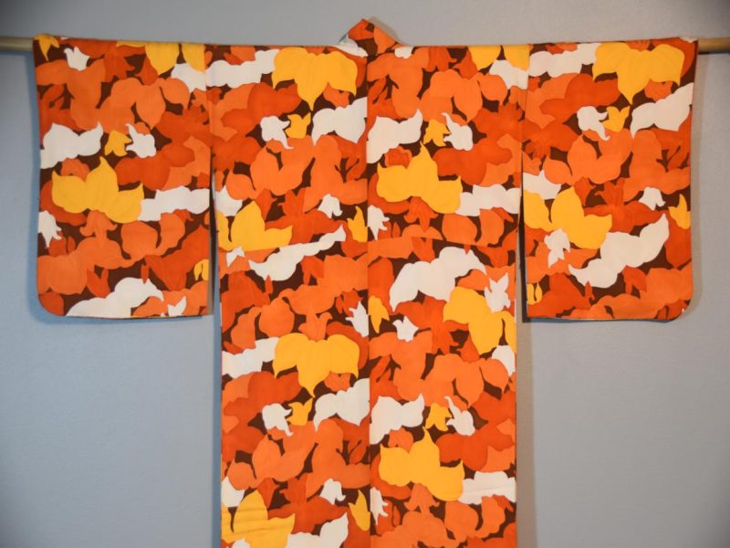 Japanese Vintage Silk Kimono - Image 3