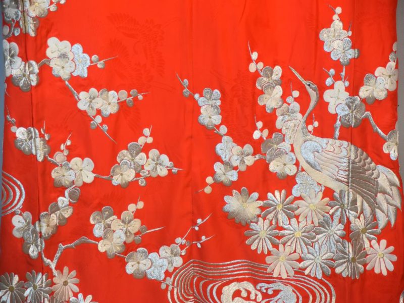 Japanese Vintage Wedding Kimono - Image 2