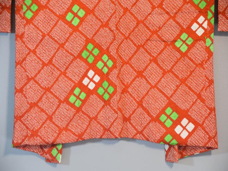 Japanese Vintage Silk Shibori Haori Jacket - Image 7