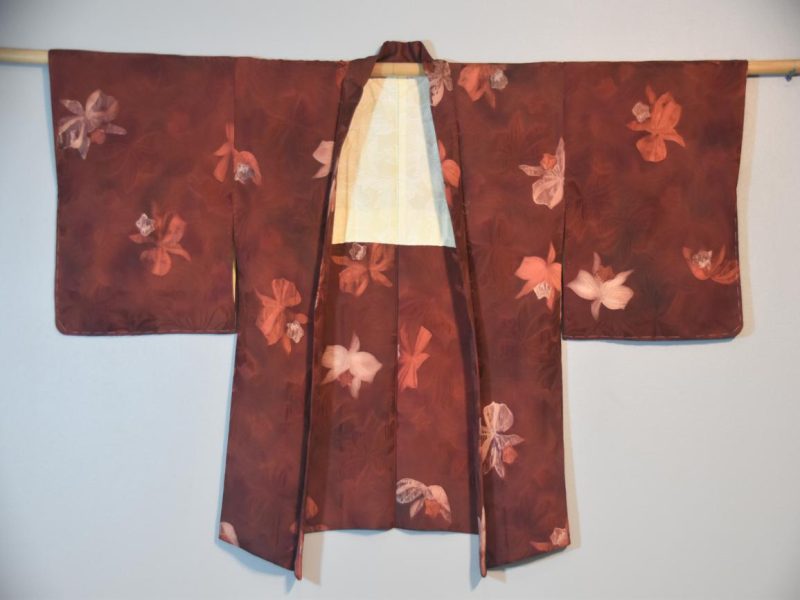 Japanese Vintage Silk Jacquard Haori Jacket - Image 5
