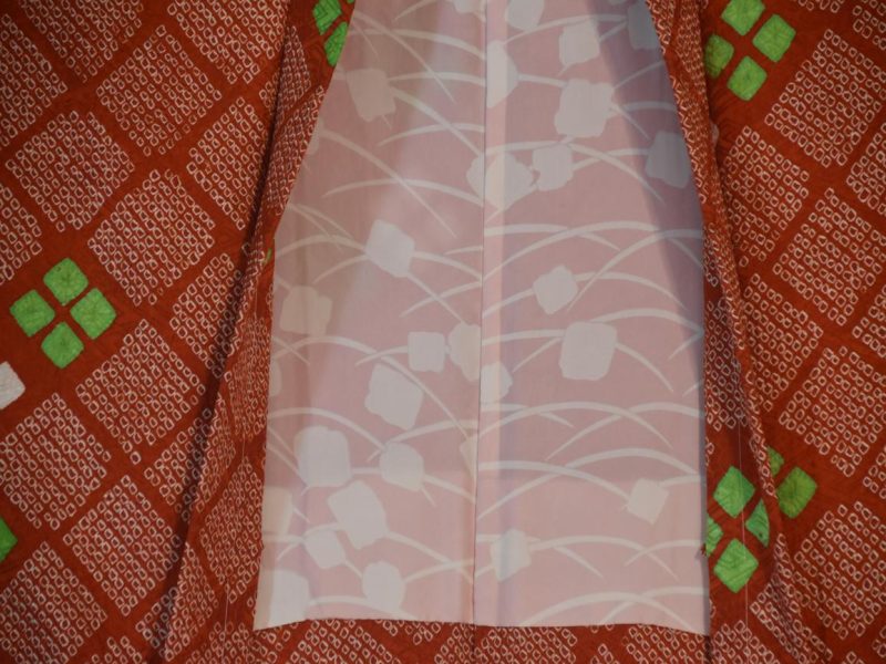 Japanese Vintage Silk Shibori Haori Jacket - Image 4
