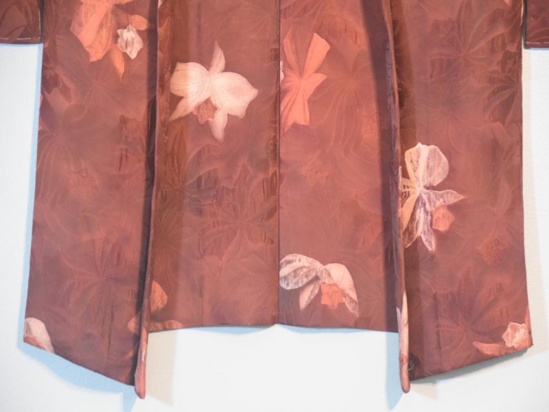 Japanese Vintage Silk Jacquard Haori Jacket - Image 3