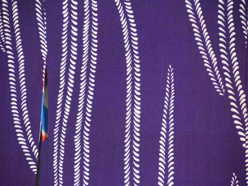 Japanese Vintage Silk Haori Jacket Deep Purple - Image 13