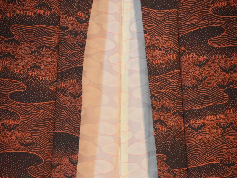 Japanese Vintage Silk Haori Jacket - Image 4