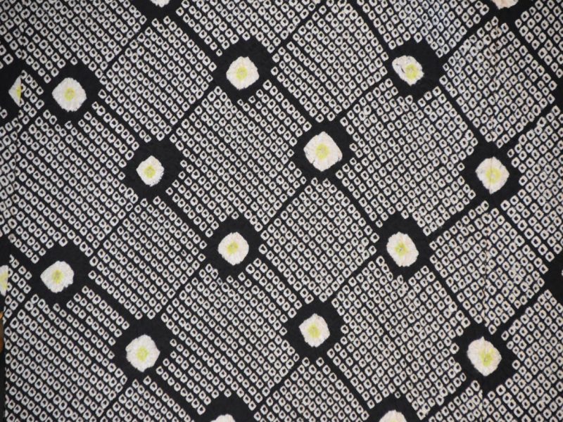 Japanese Vintage Silk Shibori Haori Jacket - Image 2