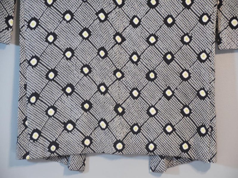 Japanese Vintage Silk Shibori Haori Jacket - Image 8
