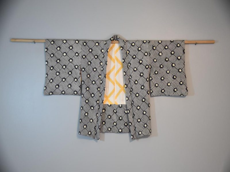 Japanese Vintage Silk Shibori Haori Jacket