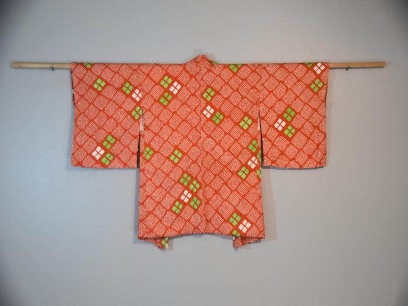 Japanese Vintage Silk Shibori Haori Jacket