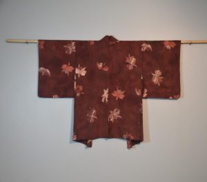 Japanese Vintage Silk Jacquard Haori Jacket