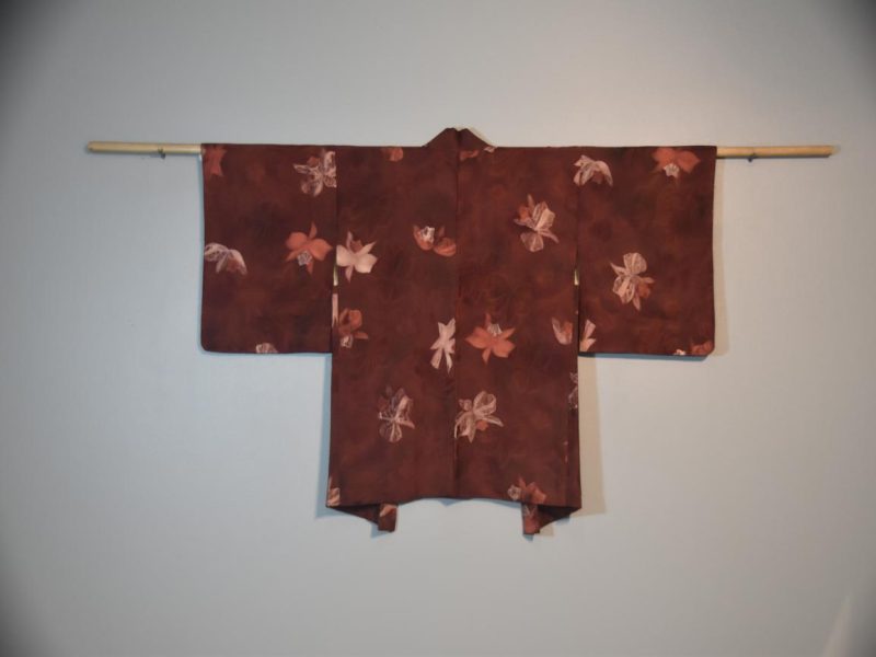 Japanese Vintage Silk Jacquard Haori Jacket