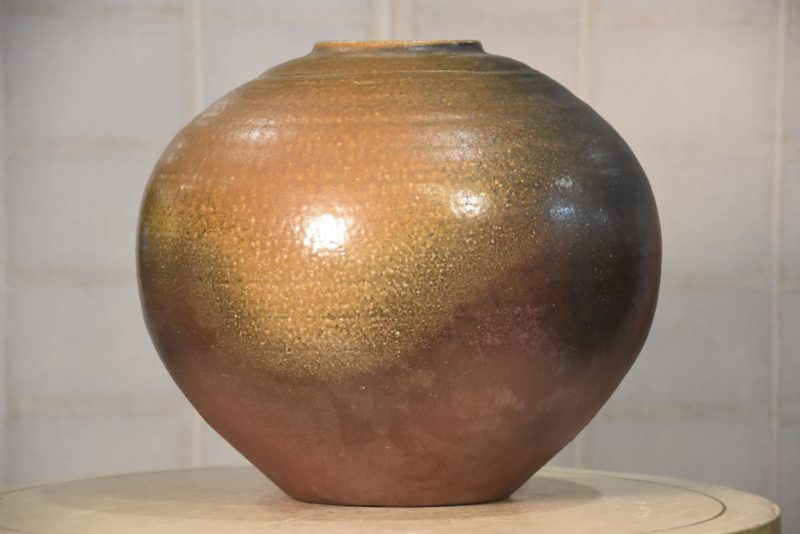 Bizen Pottery Vase Width:380mm - Image 7