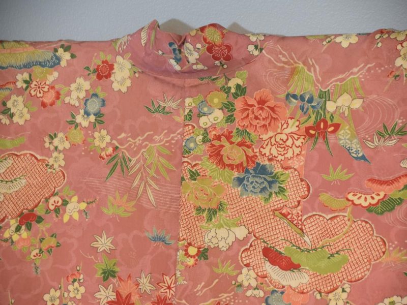 Taisho Period Silk Rinzu (Jacquard) Haori Jacket - Image 4
