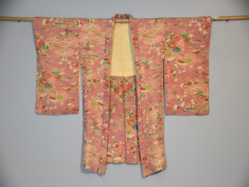 Taisho Period Silk Rinzu (Jacquard) Haori Jacket - Image 3