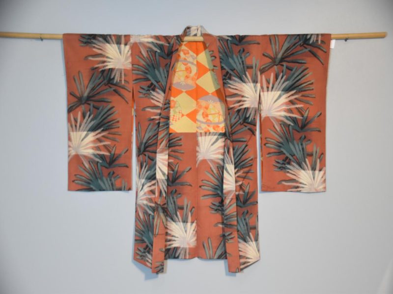 Vintage Japanese Meisen Silk Haori Jacket