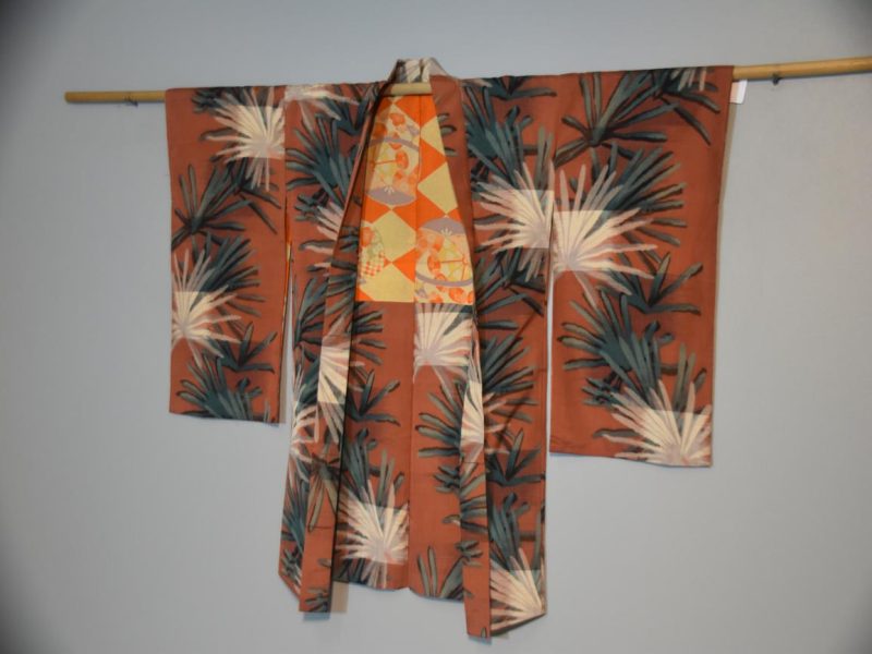 Vintage Japanese Meisen Silk Haori Jacket - Image 6