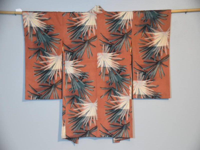 Vintage Japanese Meisen Silk Haori Jacket - Image 7