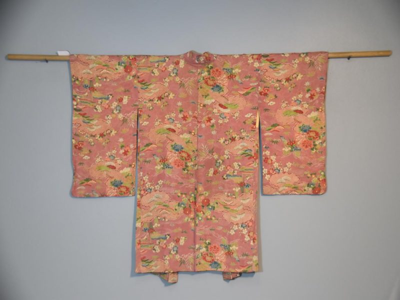 Taisho Period Silk Rinzu (Jacquard) Haori Jacket