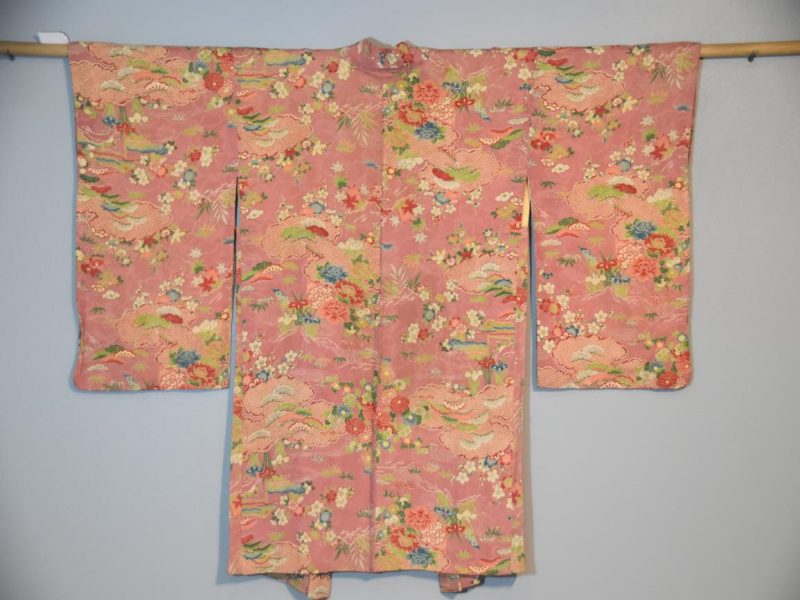 Taisho Period Silk Rinzu (Jacquard) Haori Jacket - Image 2