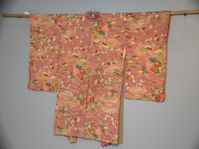 Taisho Period Silk Rinzu (Jacquard) Haori Jacket - Image 6