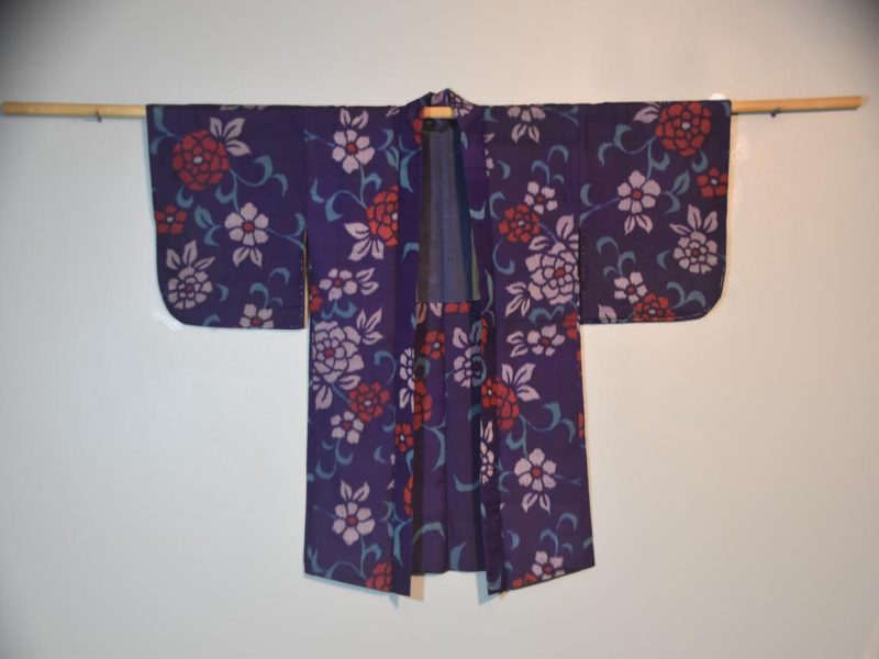 Japanese Vintage Silk Haori Jacket - Image 3