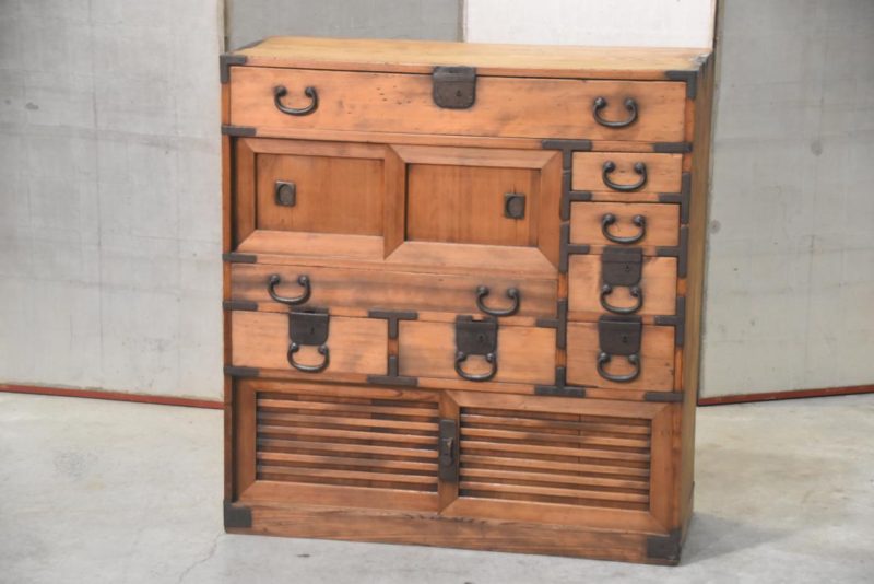 Antique Merchants Chest Width:900mm - Image 9