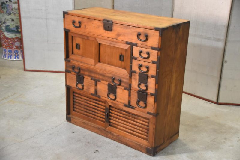 Antique Merchants Chest Width:900mm - Image 8